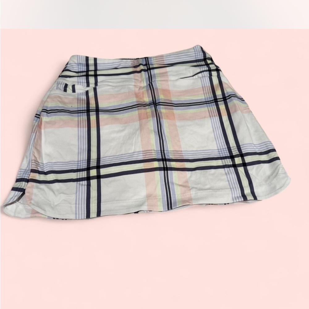Lady Hagen Plaid Skirt - White, Pink, and Black